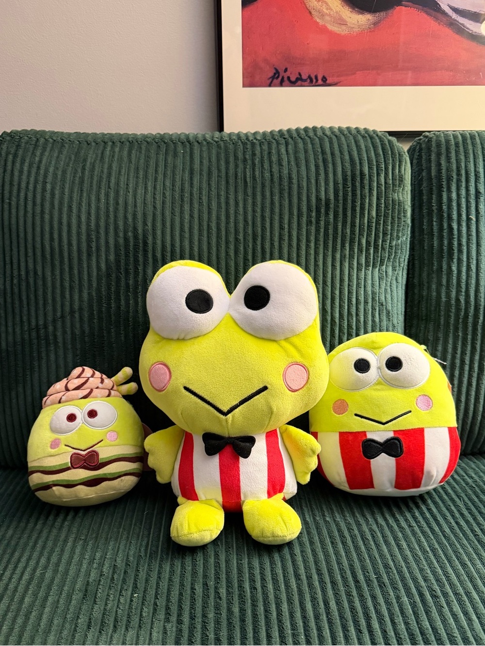 Sanrio Keroppi Plushie toy bundle- 3 total